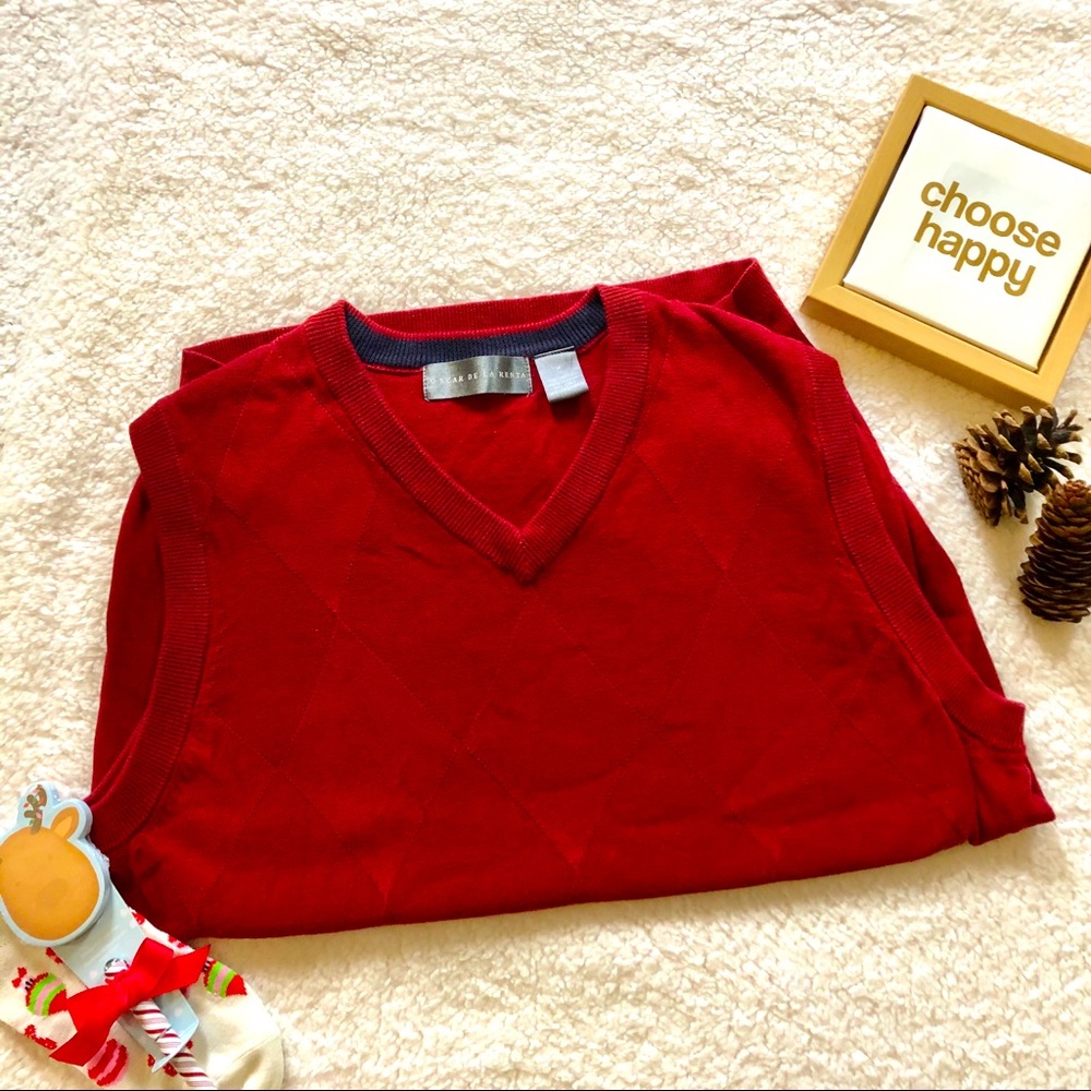 Óscar de la Renta Red Vest